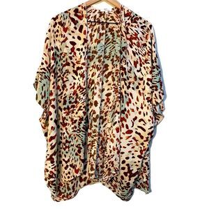 MAURICES Kimono Women’s OS Animal Print Open Front.